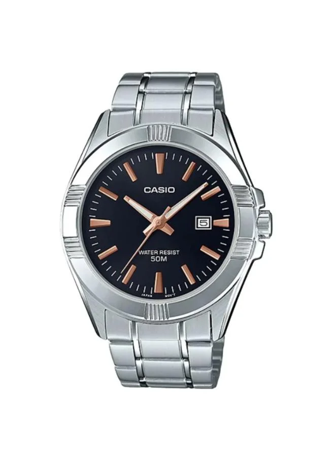 CASIO Men's Stainless Steel Analog Watch MTP-1308D-1A2VDF - 43.5 mm