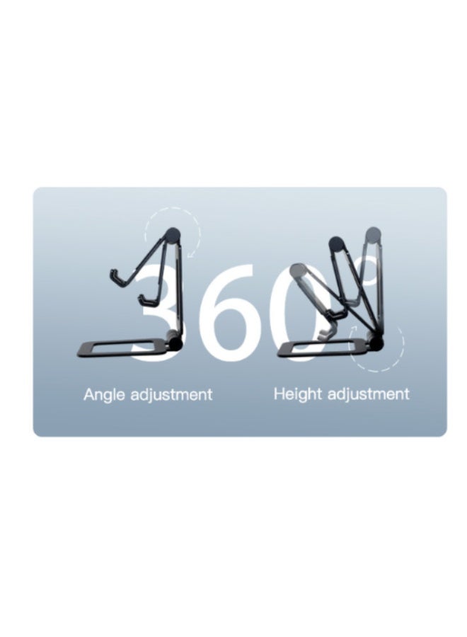 Yesido Aluminum Alloy 360 Angle Adjustable Telescopic Desk Phone Desktop Stand Universal Tablet Phone Holder Premium Foldable Design | Model C97 | By Yesido - Image 4