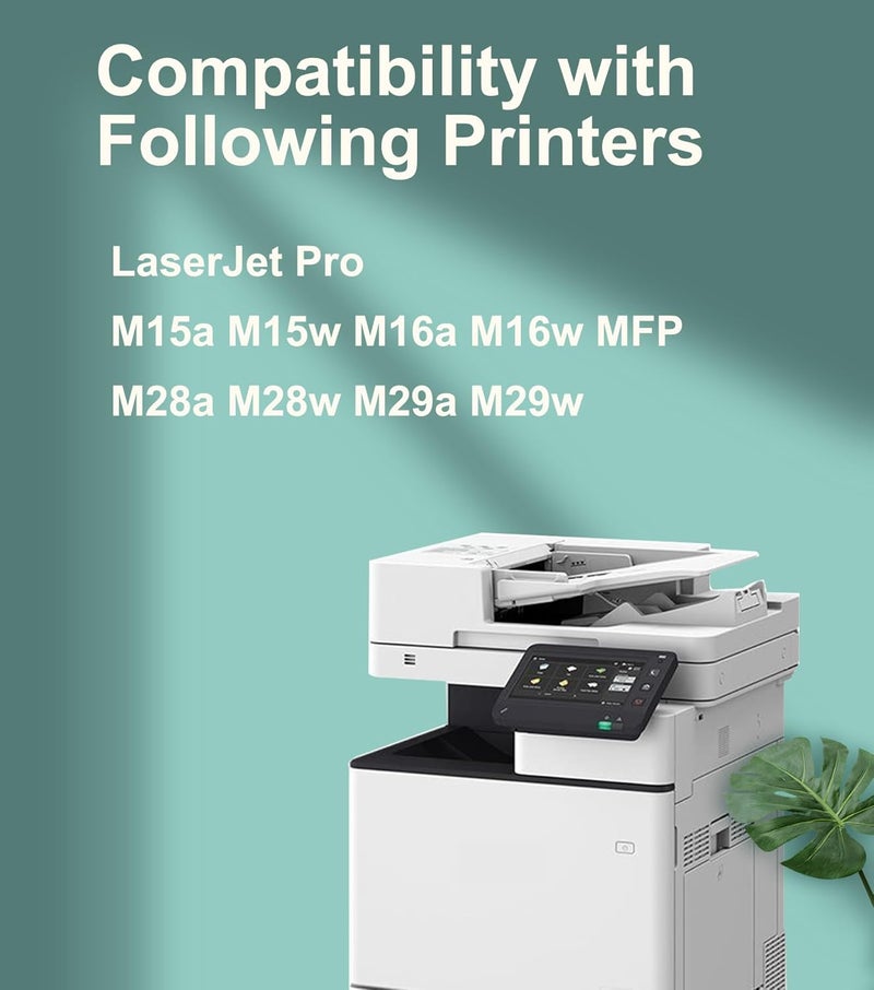 خراطيش حبر سوداء CF244A 44A متوافقة مع HP 44A CF244A لطابعات Laserjet Pro M15w M15a MFP M28w M28a (عبوة من 2) - Image 2