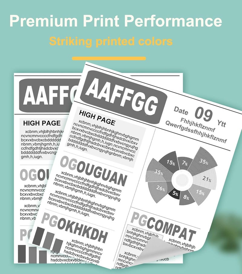 خراطيش حبر سوداء CF244A 44A متوافقة مع HP 44A CF244A لطابعات Laserjet Pro M15w M15a MFP M28w M28a (عبوة من 2) - Image 4