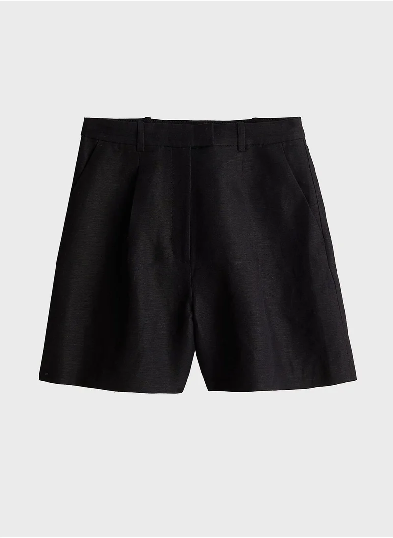 H&M Tiered High Waist Shorts