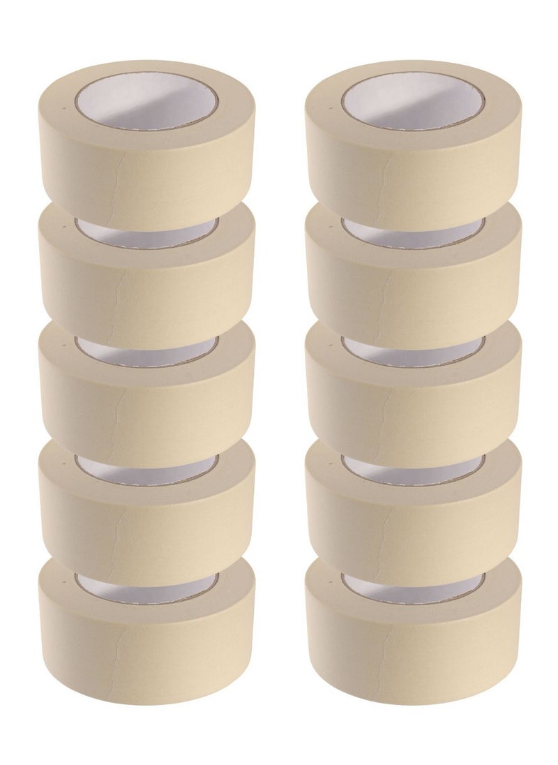 Home Smart Home Smart Masking Tape Bundle Pack of 10 Pcs Heavy Duty Extra Sticky Packing Tape for Carton Delivery Packing and Multi-Purpose Use in Home and Offices Masking Tape 