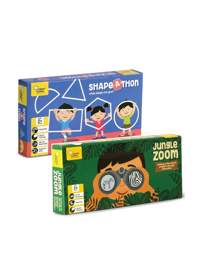 Clever Cubes Edupack: Mini Activity Games: Pack Of 2 Games: Games For Kids: Birthday Return Gift, Multicolor - Image 1