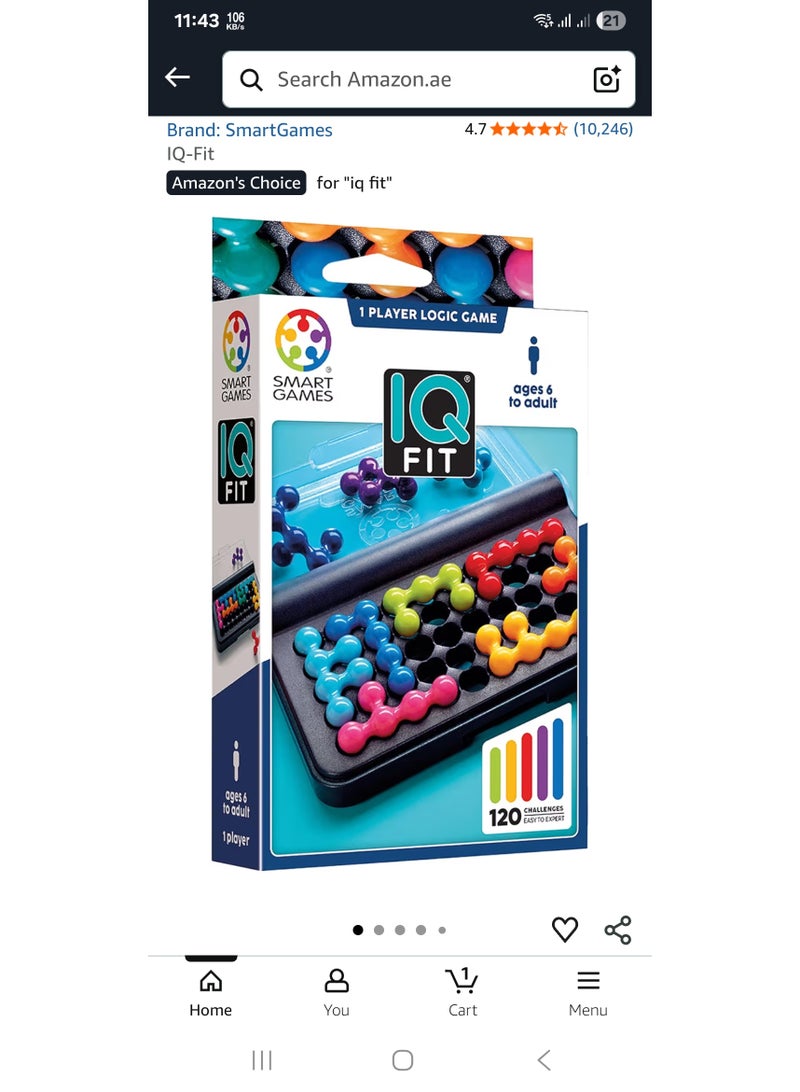 FUTURE IQ Fit Puzzle Game – 120 Brain Teaser Challenges – Single player–ompact Travel Logic Game for Kids & Adults – Educational Gift Puzzle Toy - Image 3