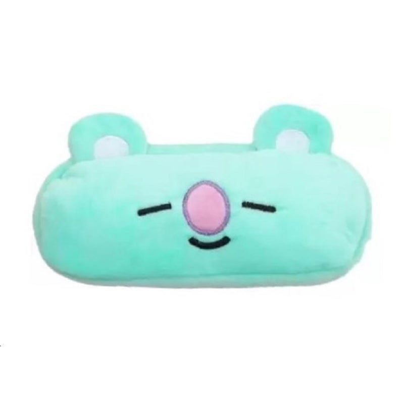 Awestuffs Pencil Pouch Soft Toys for Children, Kids Favorite Pencil Box and Cosmetic Pouch for Girls Multi-Functional Pen Box (Green Koala Bear) (Koya BTS) - Image 5