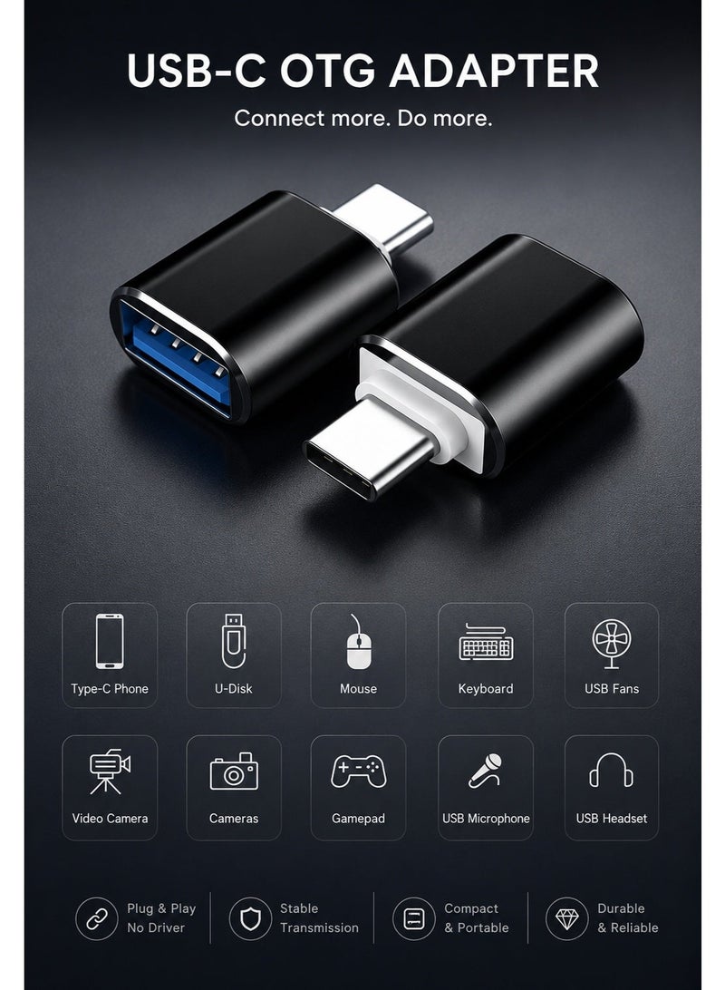 أوفست محول USB-C إلى USB 3.0 – ذكر Type-C إلى أنثى USB 3.0 – سرعة عالية OTG – متوافق مع ماك بوك، آيباد برو، سامسونج جالكسي، كروم بوك والمزيد - Image 2