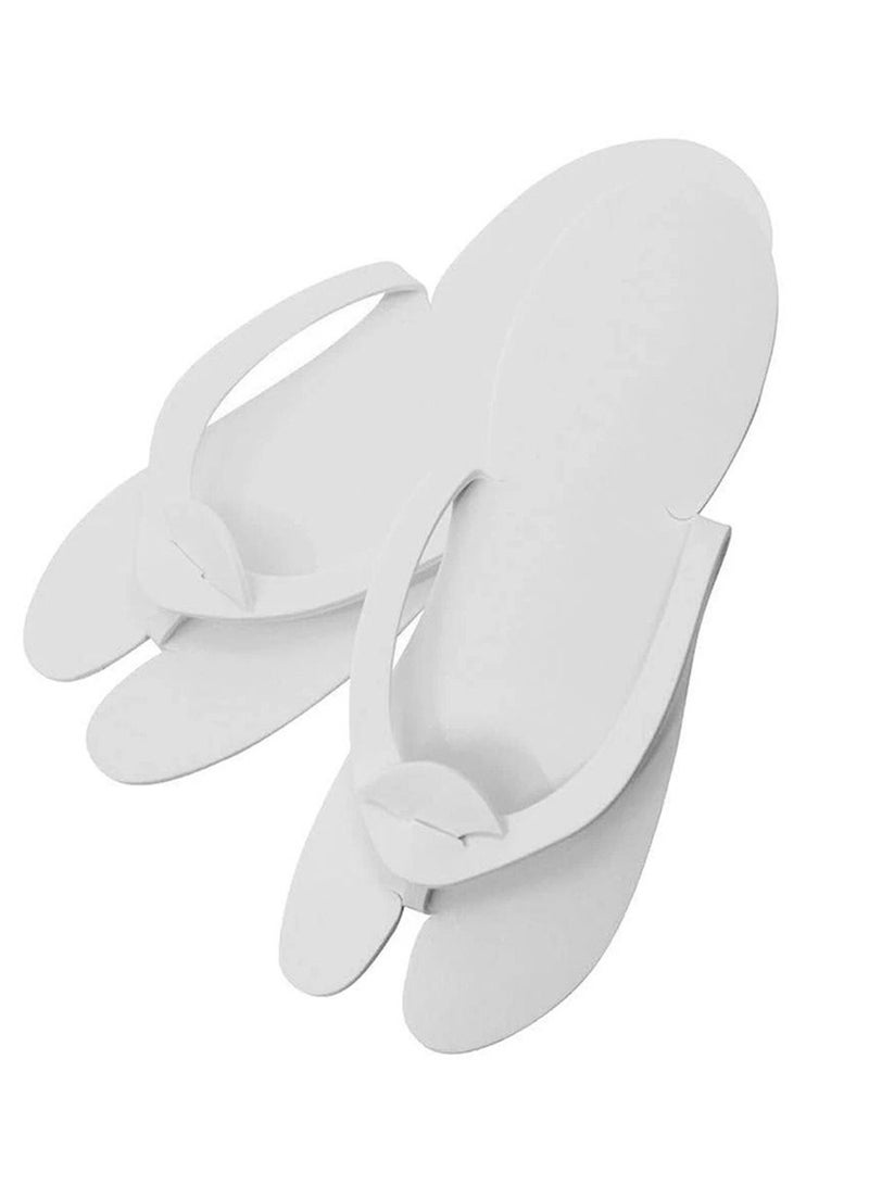 K RANGE White 12 Pair Disposable Slippers - Image 1