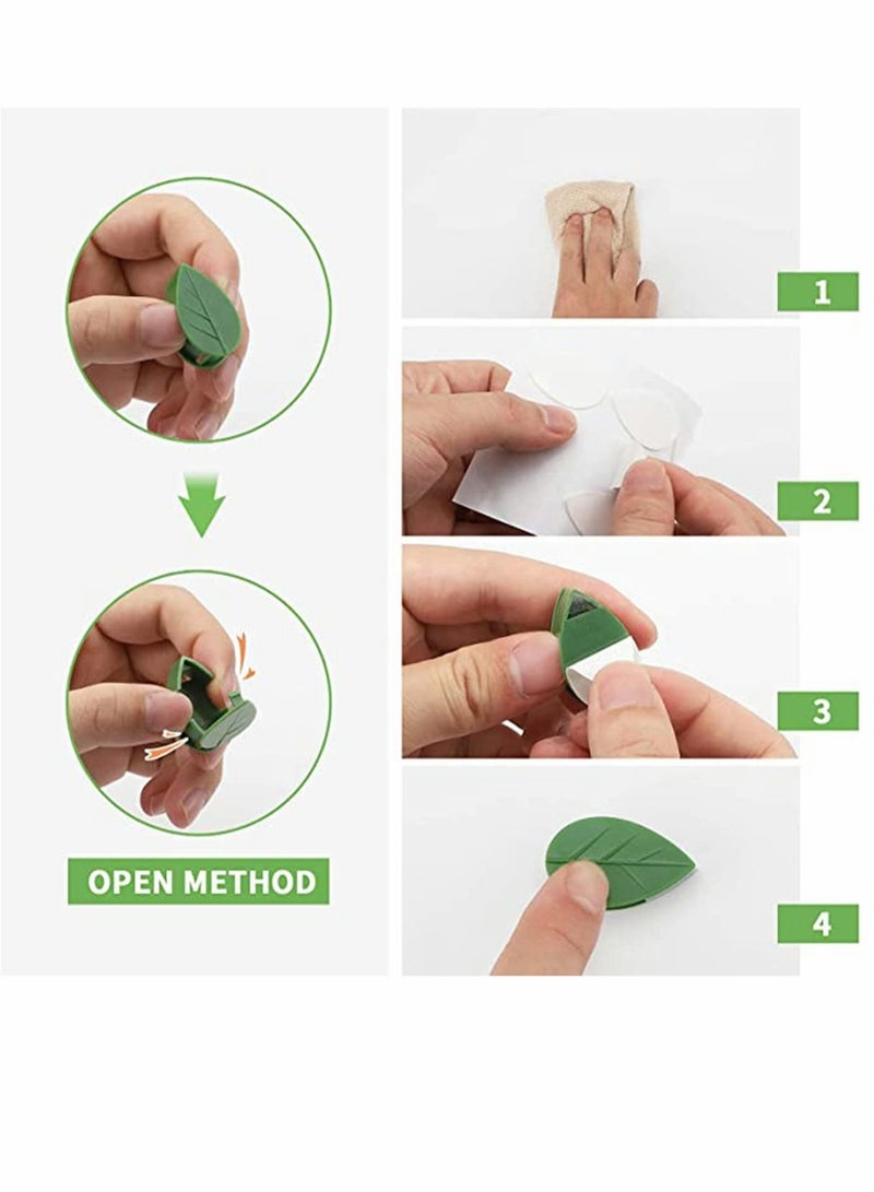 KASTWAVE 100PCS Garden Plant Climbing Wall Fixture Clips, Invisible Self-Adhesive Fixer Sticky Hook Plants Climbing Wall Support Clip for Supporting Stems Grow Upright, Vines Traction - Image 5