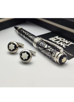Mont Blanc pen and cufflink  New Estelle, latest version, Mont Blanc, first class