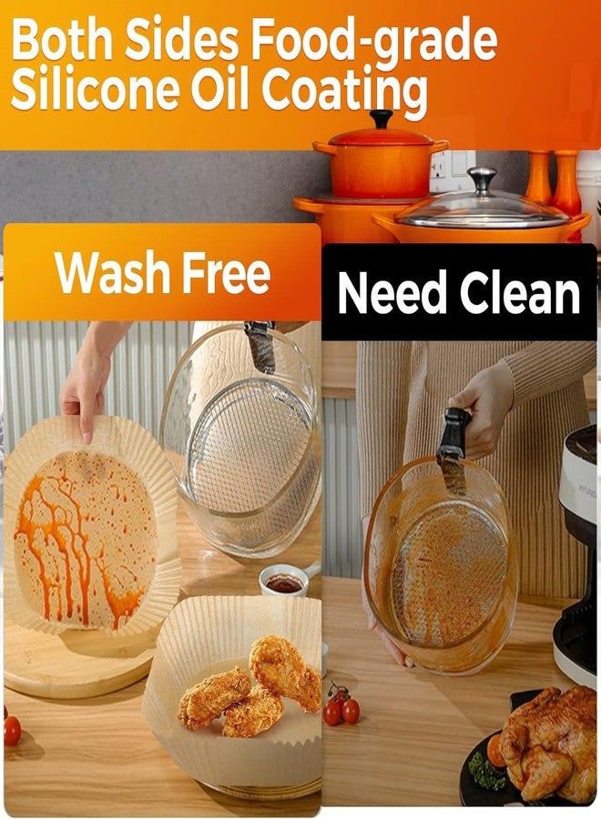 PureBake Air Fryer Paper Liners 100 PCS (8 Inch) - Non-Stick Disposable Parchment Paper Sheets, Oil Proof Food Grade Baking Papers for Airfryer, Oven, Microwave, Roasting & Cooking - Image 5