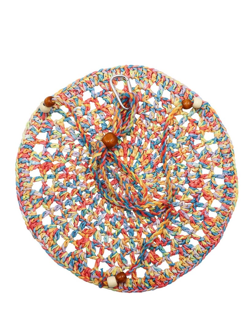 Lizard Hammock Reptile Hammock Swing Hanging Bed Cute Lizard Swing Toy Cotton Lizard Bed Reptile Summer Bed for Bearded Dragon Leopard Gecko Lizard Birds Parrots Rats (Colorful)