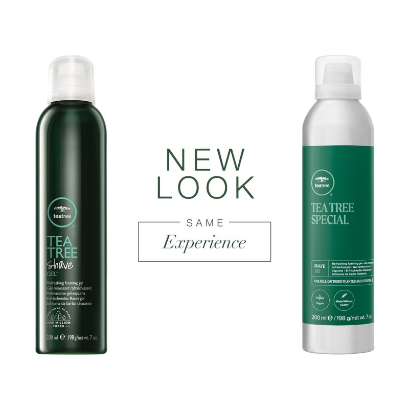 Tea Tree Shave Gel, Refreshing Foaming Gel, For All Skin Types, 7 oz. - Image 1