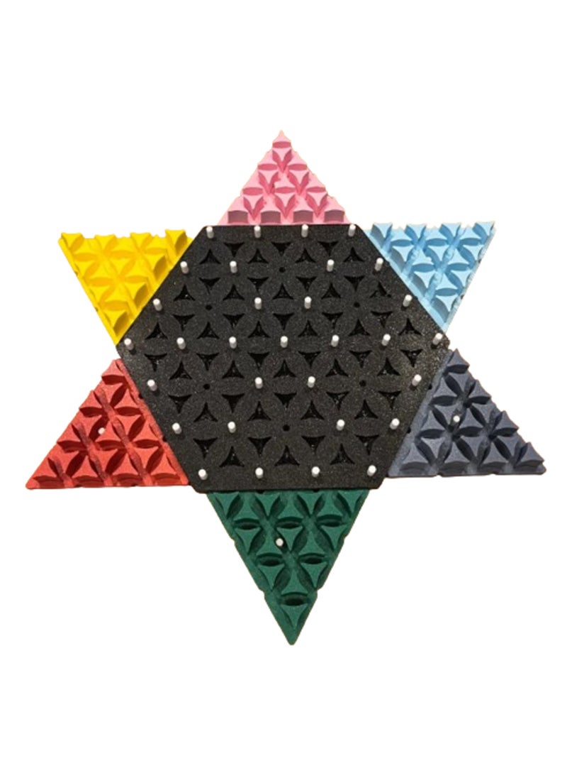 3D Brothers - Triangle Triggle Board Game  for 6 players Rubber Band Chain Triangle Chess Game 2-6 Players - Image 1