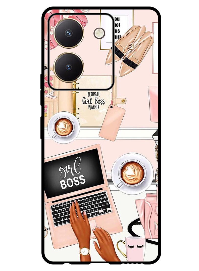 Theodor Protective Case Anti Scratch Shock Proof Bumper Cover For Vivo Y77t Girl Boss Item - Image 1