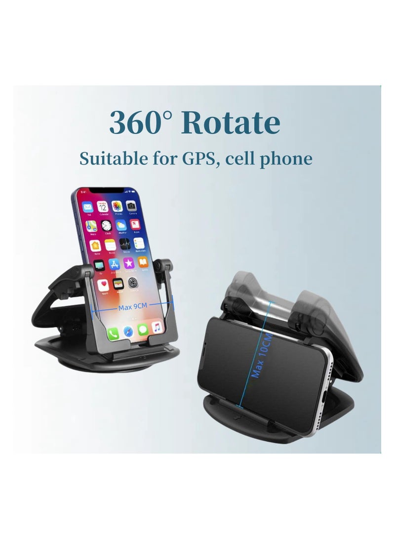 360° Rotatable Car Phone Holder with Suction Cup Mount for GPS  Cellphones, Dashboard Phone Stand Compatible with iPhone, Samsung, Garmin, and More, Supports Thick Cases, Ideal for All Vehicles - Image 3