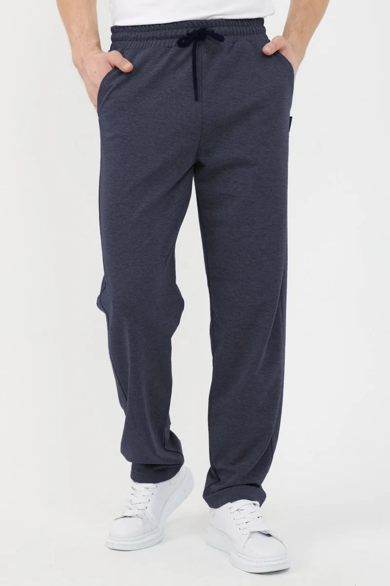 ميتاليك Metalic Indigo Men's Straight Leg Relaxed Cut Sweatpants