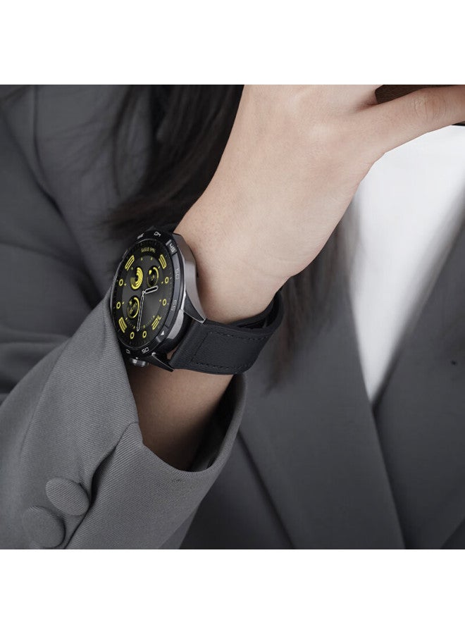 Watchbond Compatible With Huawei Watch 4 Strap, Gt5/gt4 Crazy Horse Pattern, Gt3/2 Magnetic Folding Square Buckle, Watch 3 Smart Sports Gt5pro Men's 46mm Strap - Image 3