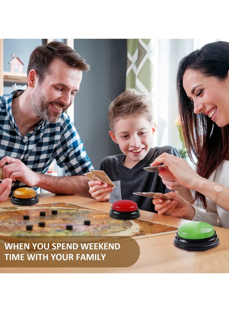 4-Pack Game Buzzers - Family feud Buzzer with Lights and Sounds Answer Buzzers for Classroom Quizzes Party Buzzer for Game Show for Kids Adults and Teacher Supplies - Image 4