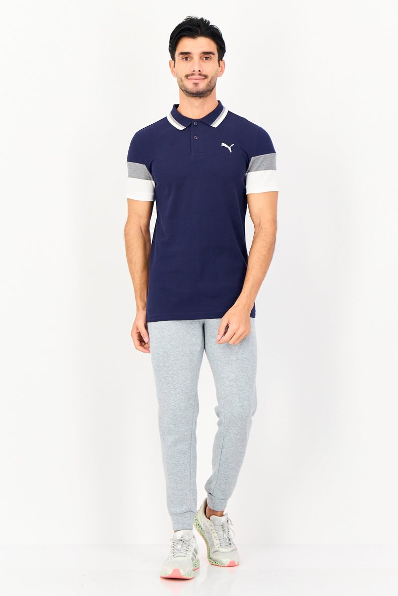 PUMA Men Sportswear Fit Short Sleeve Outdoor Polo Shirt, Navy Blue - Image 4