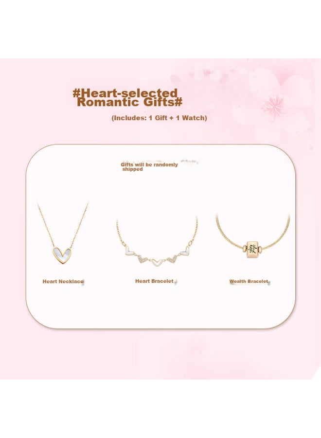 Rossini Women'S Watch, Ladies' Watch, Birthday Gift, Elegant Calendar Mechanical Watch, White Dial, Steel Strap, 718752 - Image 1