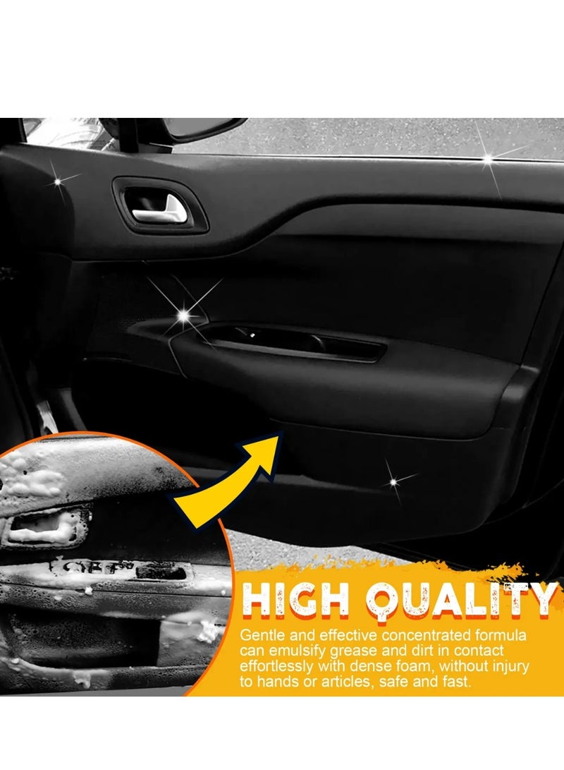 EELHOE منظف رغوي 100 مل للسيارة وداخل المنزل منظف تفصيلي للسيارات ينظف جميع أسطح السيارة الداخلية تشطيب غير لامع يزيل الأوساخ والغبار العالقة منظف رغوي متعدد الاستخدامات - Image 2