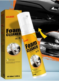 EELHOE 100ml Foam Cleaner for Car and House Interior Detailer Cleaner for Cars Cleans All Interior Car Surfaces Matt Finish Removes Stuck on Dirt Dust Multipurpose Foam Cleaner  - Image 1