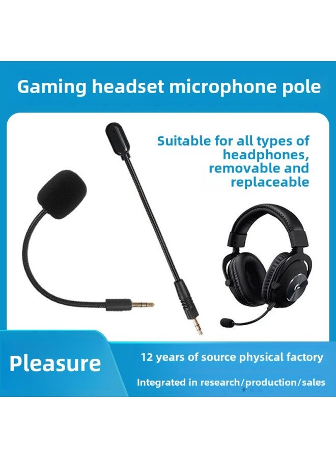 Esports Gaming Headset Microphone Alpha Alpha Headset Folding Hose Microphone-Color:Customizable-Style:5*120 - Image 1