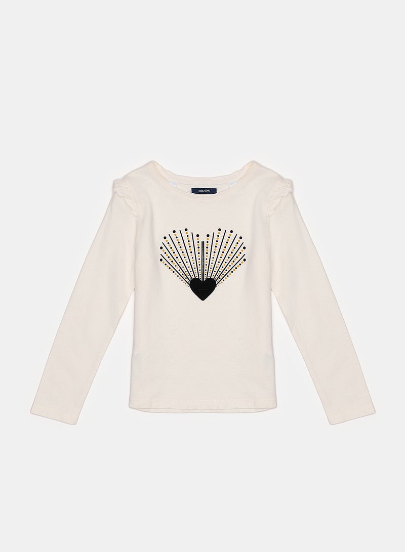 Okaidi White T-Shirt for Boys - Image 1