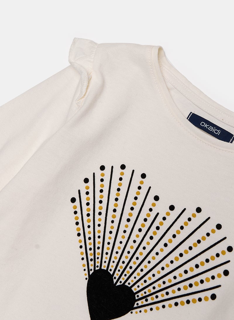 Okaidi White T-Shirt for Boys - Image 3