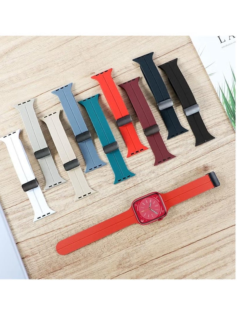 MIGOFAST Apple Watch Band 38mm 40mm 41mm Quick Release  Skin Friendly Soft Silicone Sport Watch - Image 4