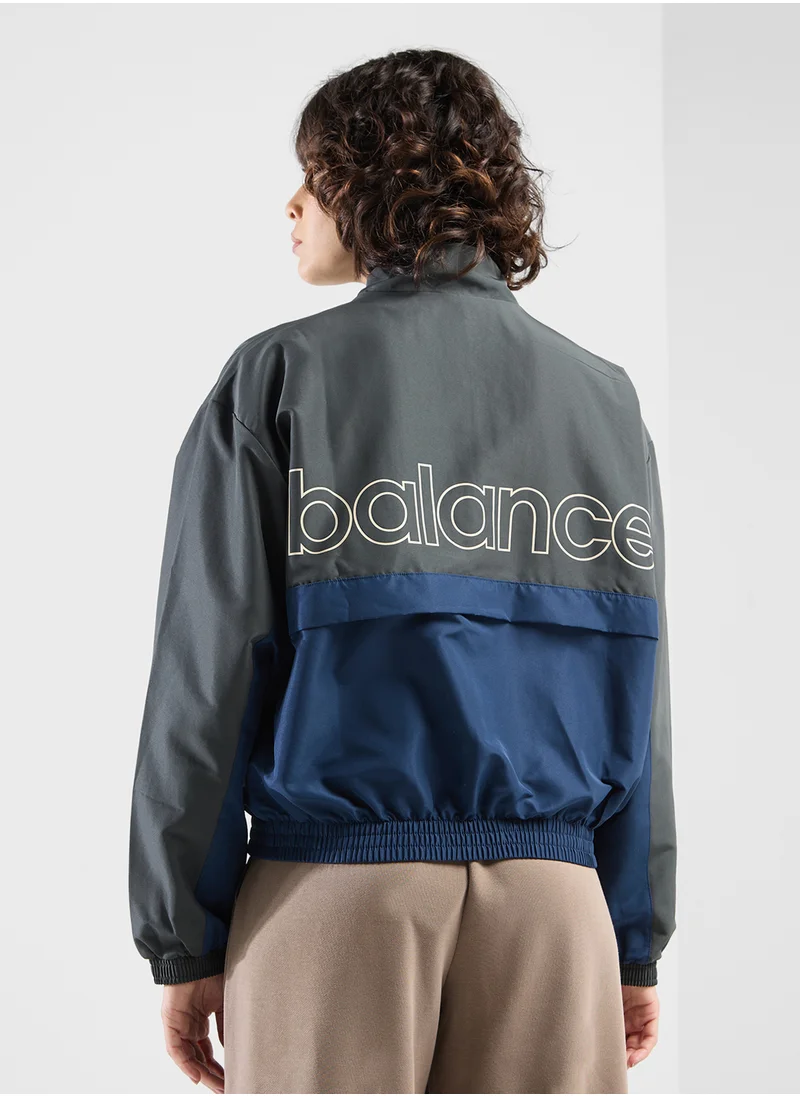 New Balance Color Blocked Woven Jacket