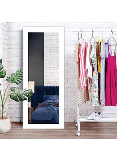 Creative Arts n Frames Creative Arts n Frames Rectangle Long MDF Wood Wall Hanging Wall Mount Mirror 15 x 40 inches Home Decor Items Rectangle White Mirror 