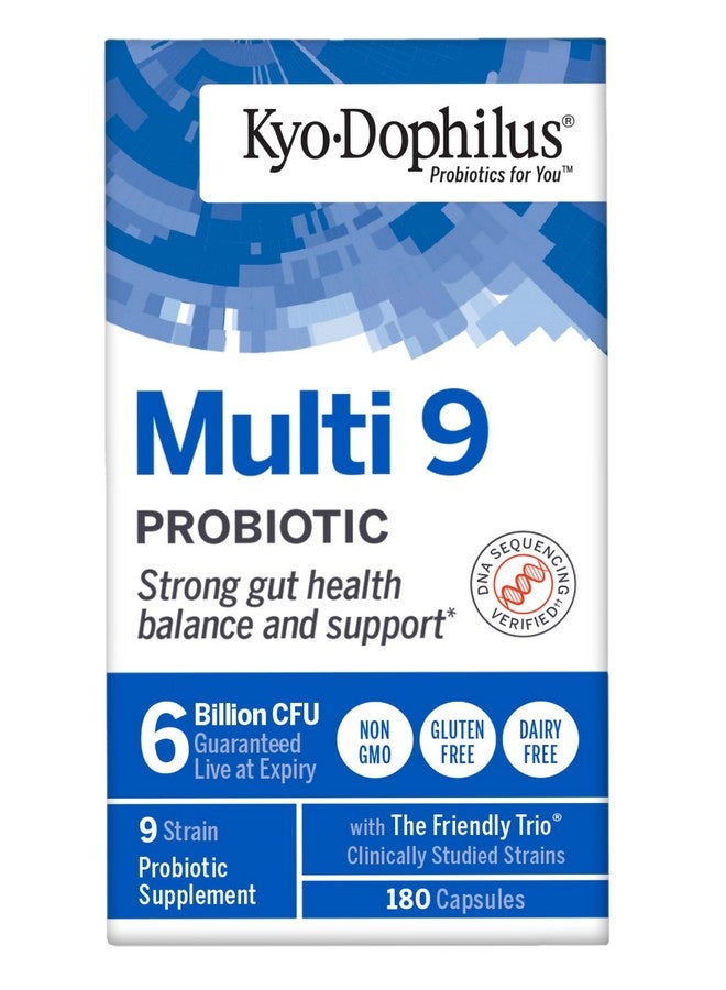 kyolic Kyo-Dophilus Multi-9 Probiotic, for Strong Gut Health Balance and Support, 180 Count - Image 3