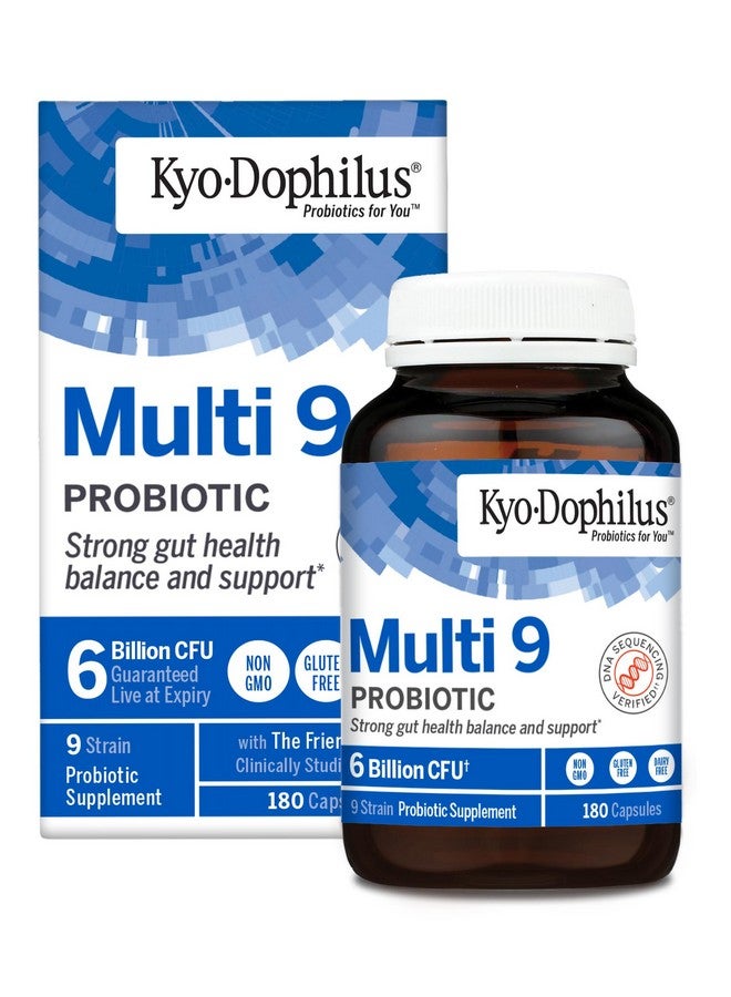kyolic Kyo-Dophilus Multi-9 Probiotic, for Strong Gut Health Balance and Support, 180 Count - Image 1
