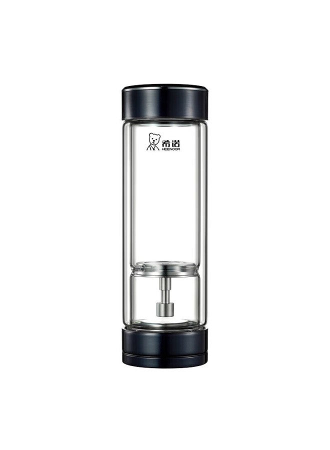 Heenoor Double-layer Glass Cup Magnetic Separation Tea Water Separation Cup Men's High-end Tea Cup Water Cup Xn-7012 Violet 300ml - Image 2