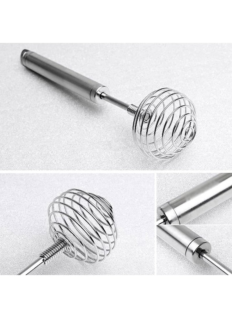 KBDev KBDev Kitchen Balloon Whisk Stainless Steel Spring Egg Beater Milk Whipper for Blending Whisking Beating or Stirring  - Image 2