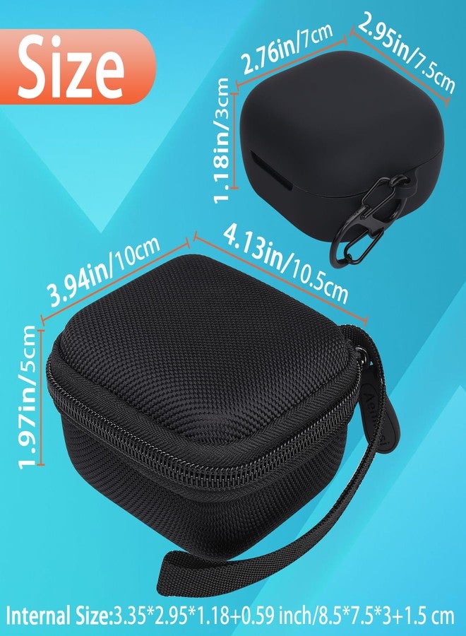 Aenllosi Hard Earbud Case for SHOKZ/AfterShokz OpenFit Open-Ear True Wireless Bluetooth Headphones,with Full Body Anti-Scratch Silicon Cover for SHOKZ Open Fit Earbuds(Black,Case Only) - Image 4