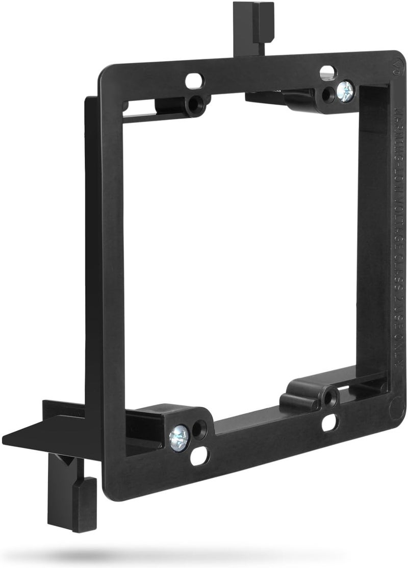 Fosmon Low Voltage Mounting Bracket (2 Gang), Low Voltage Mounting Bracket [Mounting Screws Included] for Telephone Wires, Network Cables, HDMI, Coaxial, & Speaker Cables - Image 1