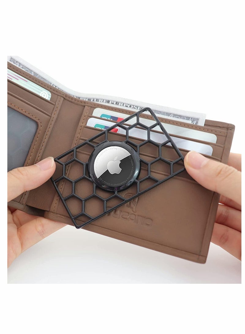 KASTWAVE Wallet Case for Apple AirTag Protective Case Wallet Case Slim Thin Card Case Holder for Apple AirTag Size of a Credit Card for Purse Wallet Anti-Lost Wallet Purse Accessories for AirTag - Image 1