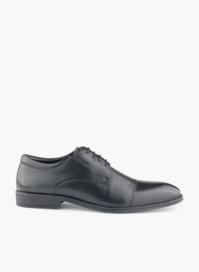 LBL by Shoexpress Men Lace-Up Leather Derby Shoes