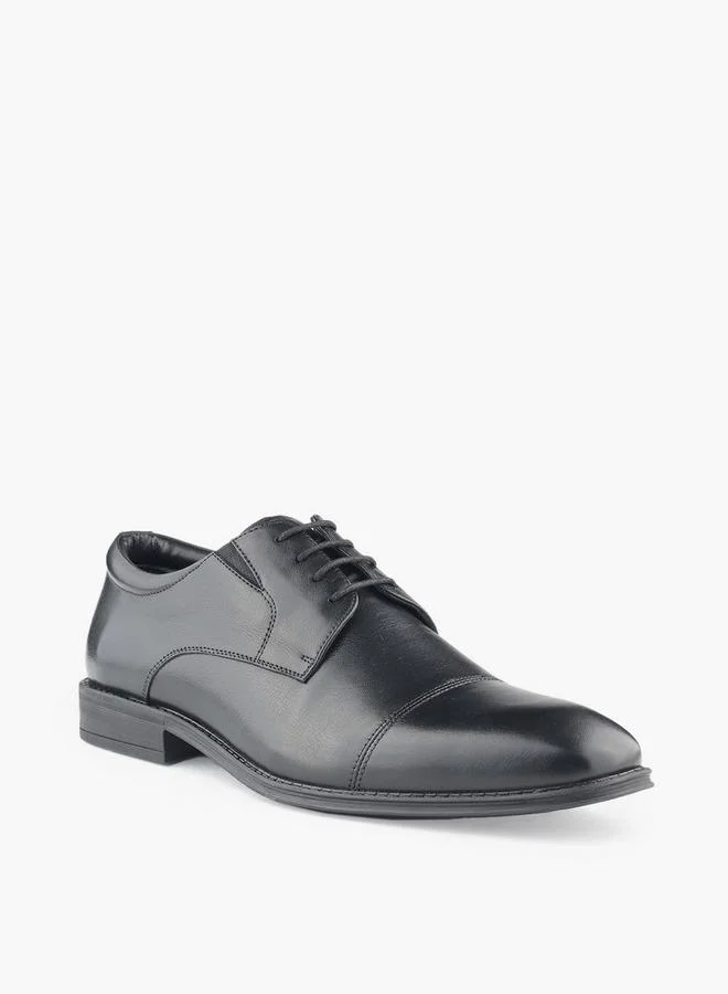 LBL by Shoexpress Men Lace-Up Leather Derby Shoes