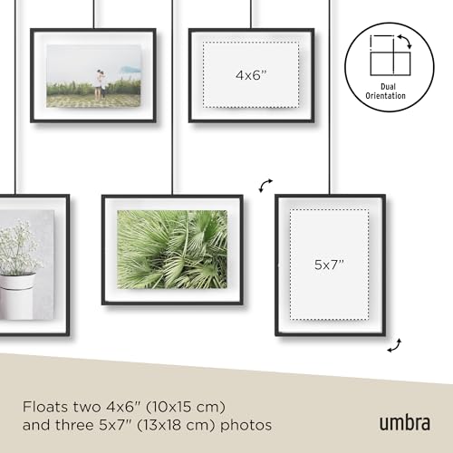 Umbra, Black Exhibit Multi Picture Frame Photo Display - Image 5