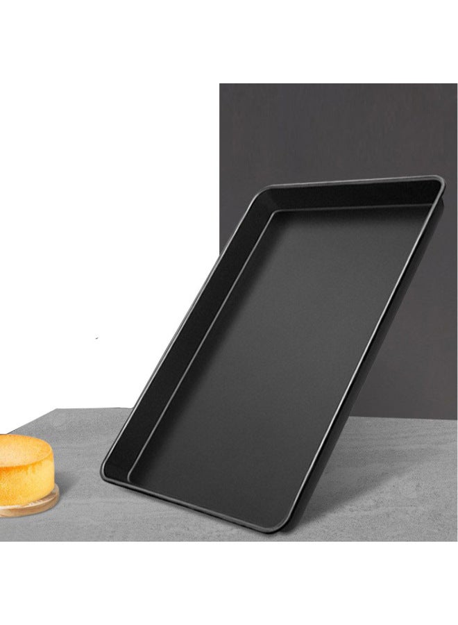 Household Aluminum Plate Rectangular Cake Bread Baking Pan Commercial Thickened Non-stick Aluminum Alloy Baking Pan Wholesale-Specifications:Aluminum Alloy Plain Body 60*40*3cm Thickness 1.0mm Net Weight 2.0kg - Image 3