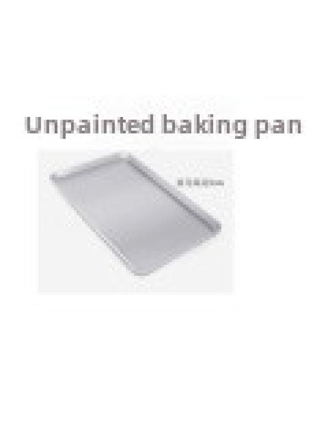 Household Aluminum Plate Rectangular Cake Bread Baking Pan Commercial Thickened Non-stick Aluminum Alloy Baking Pan Wholesale-Specifications:Aluminum Alloy Plain Body 60*40*3cm Thickness 1.0mm Net Weight 2.0kg - Image 1