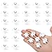 Giegxin 60 Pcs Halloween Miniatures Ghost Charms Flatback Mini Ghost Decoration Small Artificial Halloween DIY Craft for Party Dollhouse Hair Clips Vase Fillers AccessoriesWhite11inch - Image 3
