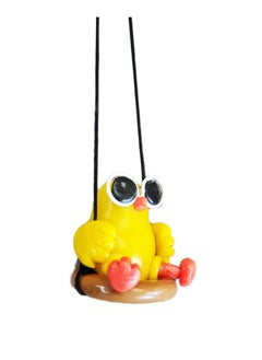 ILIA-ART Playful Swinging Yellow Bird Ornament  - Image 1