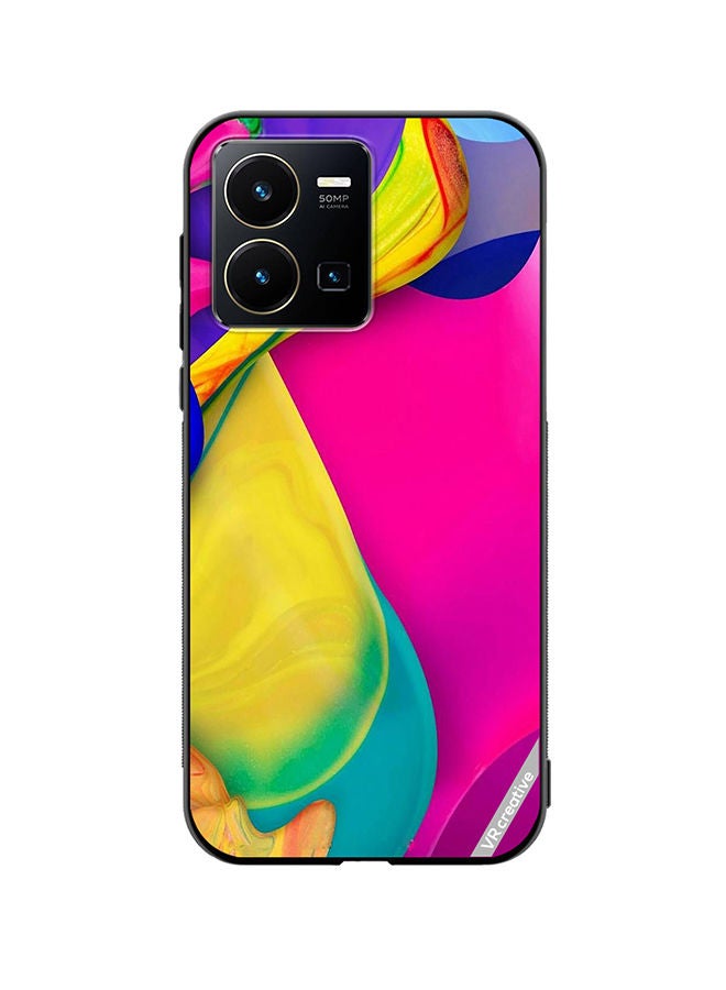 Protective Case Cover For Vivo Y35 Multicolor Design