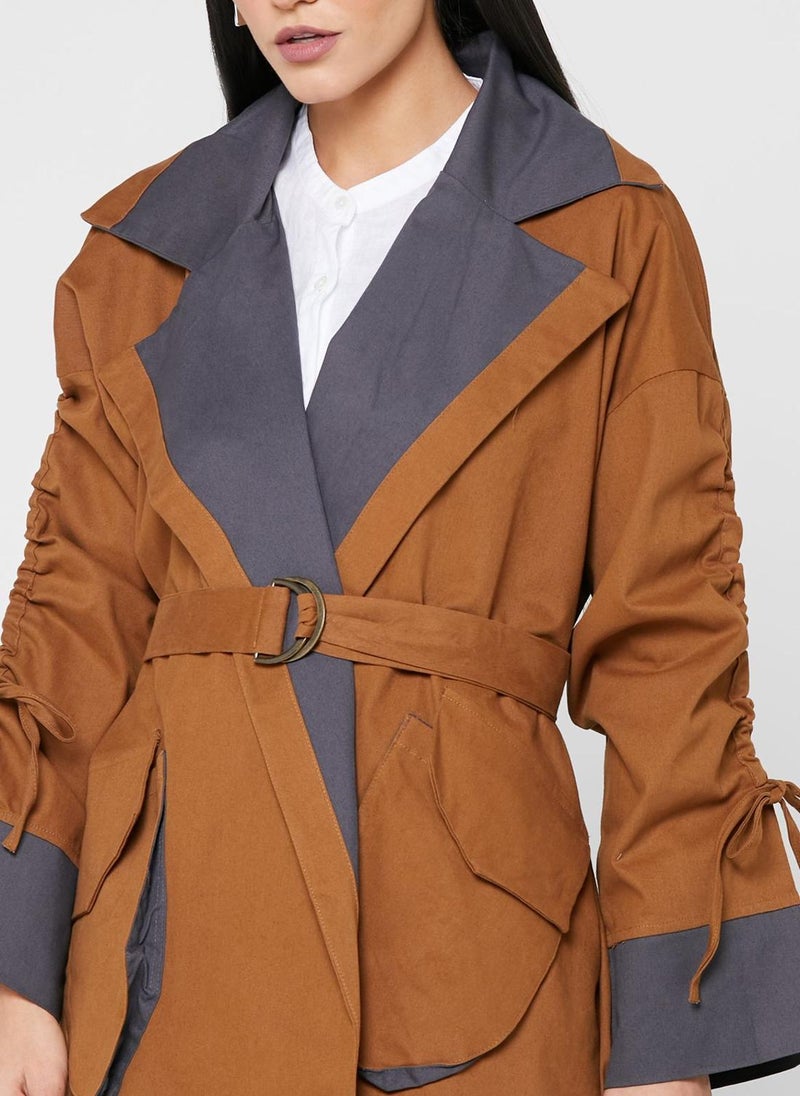 ديزرت كوف جاكيت بحزام خصر - Image 3