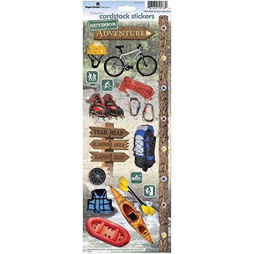 Paper House Productions STCX-0085E Cardstock Stickers, Outdoor Adventure 6-pack - Image 3