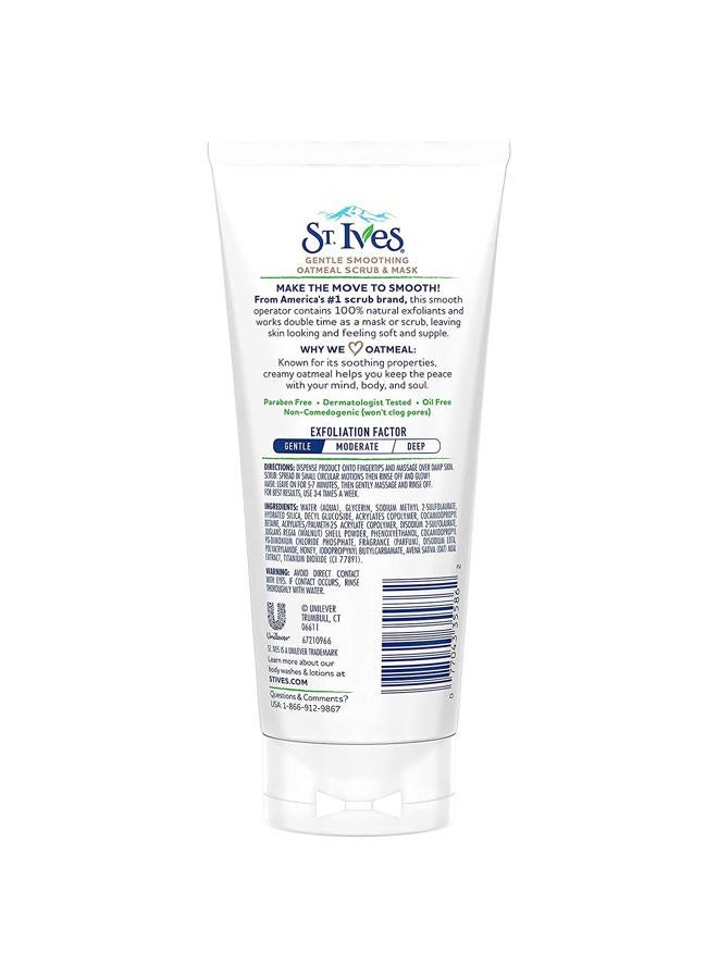ST. Ives Nourishing and Smoothing Face Scrub and Mask with Oats, 6 ounces - Image 3